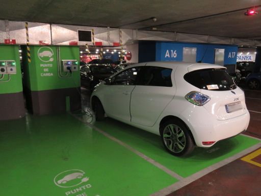 Ladestation Parkgarage Plaza de España im Zentrum Palma