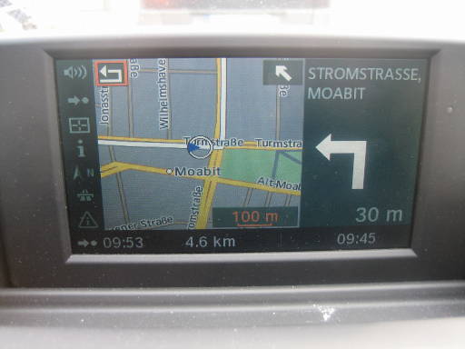 BMW 116i E87 im März 2009, Navigation