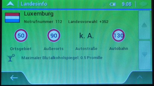 Budget® Luxemburg, Landesinfo Luxemburg mappy ulti E538T GPS Auto Navigation