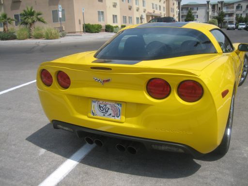 Chevrolet Corvette Coupe C6 LS3, Ansicht von hinten