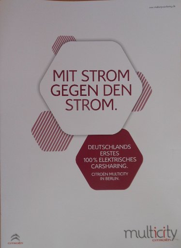 CITROËN Multicity Carsharing, Infomappe mit Bedienungsanleitung, AGB CITROËN Multicity Carsharing, AGB DB Rent Flinkster und Vertragsunterlagen