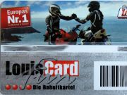 Detlev Louis Motorrad FunCard, Kundenkarte Vorderseite