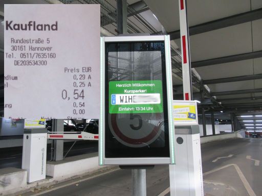 dollar.™, Deutschland, Kaufland, Parkhaus, Rundestraße 5, 30161 Hannover im September 2025
