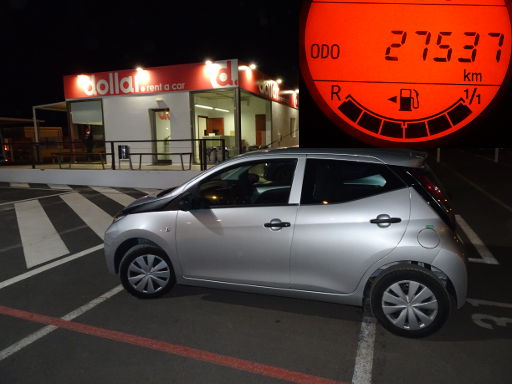 dollar.™, Spanien, Toyota Aygo Rückgabe 27 537 km Tank voll