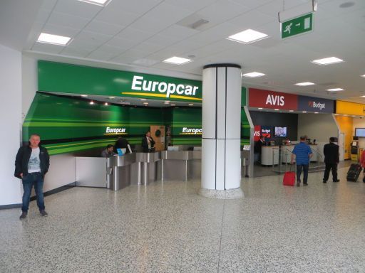 Europcar Großbritannien und Irland, Schalter Flughafen Birmingham