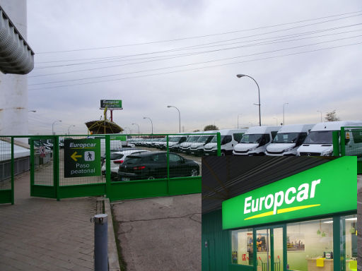 Europcar Spanien, Station in Madrid Leganes Lieferwagen Furgonetas