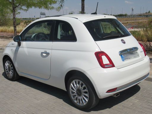 Fiat 500 Hybrid Dolcevita, Ansicht von hinten / Seite