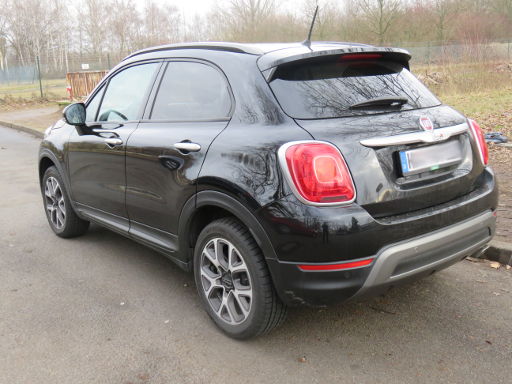 Fiat 500X 1.4 Turbo Multi Air, Ansicht von hinten / Seite