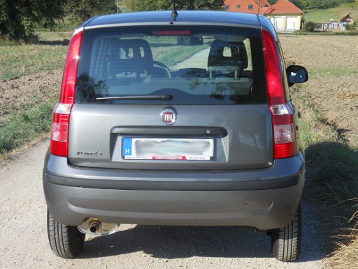 Fiat Panda Classic 1.2 8V Benziner im August 2012, Ansicht von hinten