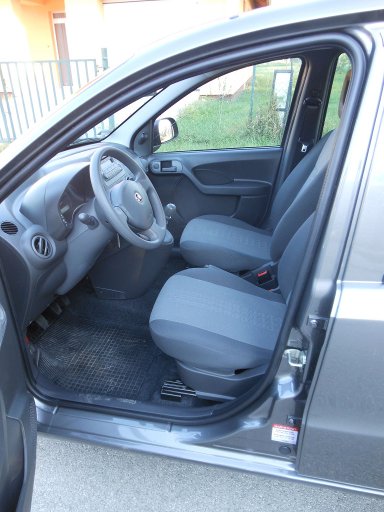 Fiat Panda Classic 1.2 8V Benziner im August 2012, Innenraum Fahrersitz