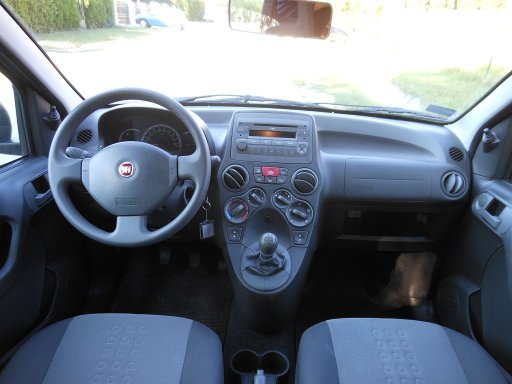 Fiat Panda Classic 1.2 8V Benziner im August 2012, Armaturenbrett