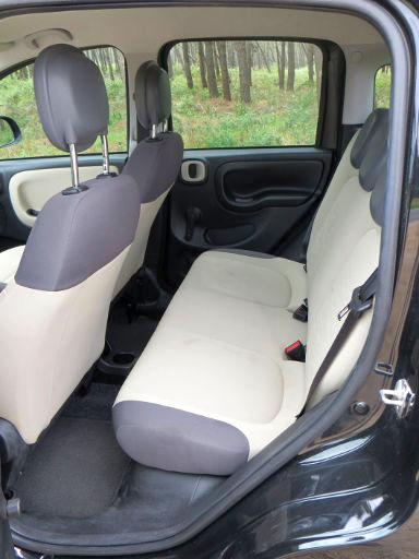 Fiat Panda 1.2 Liter Benziner, Innenraum Rücksitzbank