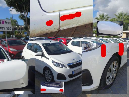 First Car Rental, Malta, Vorschäden am Peugeot 108