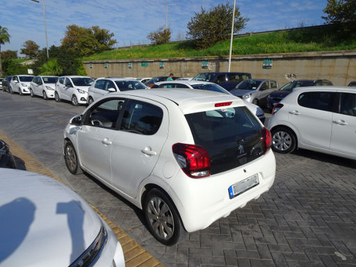 First Car Rental, Malta, Rückgabe auf dem Parkplatz