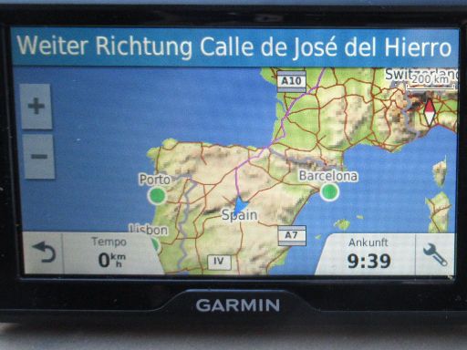 Garmin Drive™ 5 MT-S Europe, Routenberechnung Madrid – Hannover Karte 2023.20