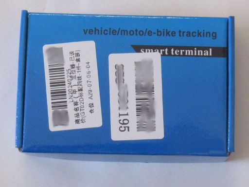GPS Fahrzeug Tracker GT02, Verpackung