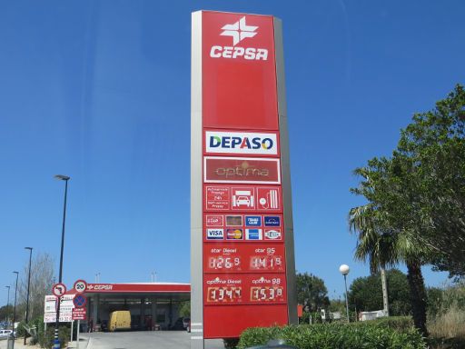 HIPER RENT A CAR, Spanien, CEPSA Tankstelle in Ibiza Stadt