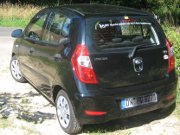 Hertz® Mietwagen im August 2011 in Frankfurt am Main, Hyundai i10 1.1 Benziner, Heckansicht