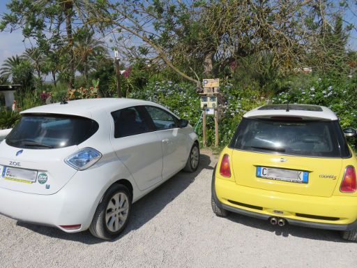 Ibiza Green Car, Spanien, Ladestelle Agroturismo Atzaró, Landstraße Sant Joan Kilometer 15