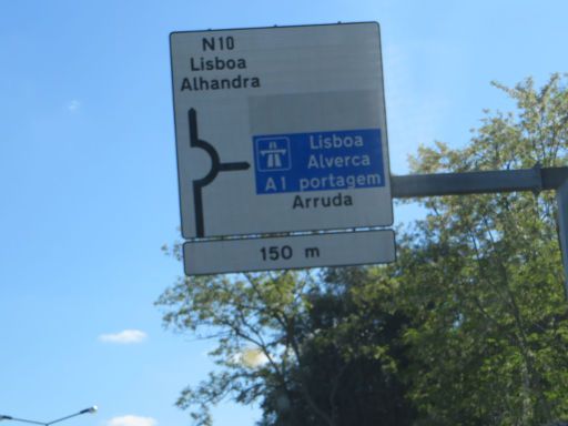 Autobahn Lisboa Alverca A1 portagem, Maut
