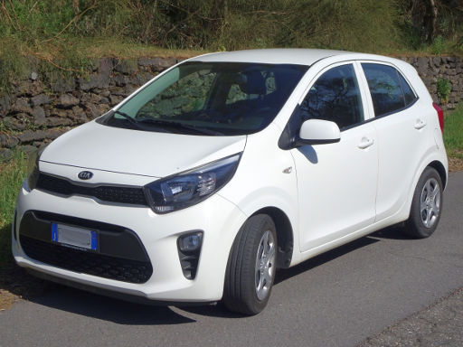 Kia Picanto JA 1.0 Modelljahr 2017, Ansicht von vorne / Seite