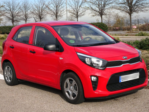 Kia Picanto JA 1.0 Modelljahr 2019, Ansicht von vorne / Seite