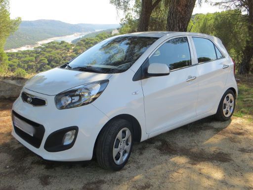 Kia Picanto TA 1.0 Modelljahr 2015, Ansicht von vorne / Seite