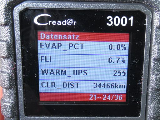 Launch CR 3001 OBD 2 Diagnosegerät, 36 Positionen an Daten