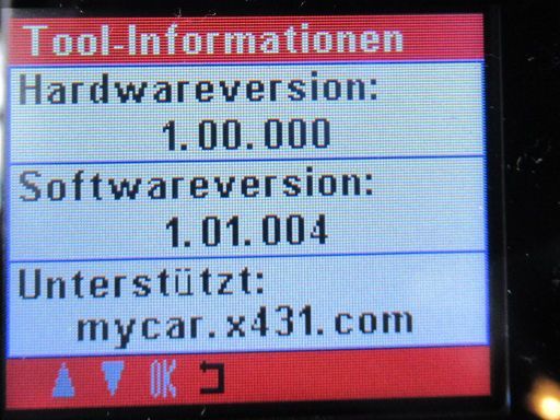 Launch CR 3001 OBD 2 Diagnosegerät, Software Version 1.01.004 im September 2021