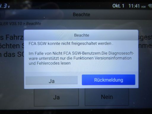 Launch CRP 129X V2.0 OBD 2 Diagnosegerät, FCA SGW Freischaltung