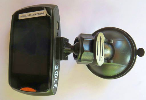 Manta MM313 Black Box Autokamera, Digitalkamera mit Halterung für Windschutzscheibe