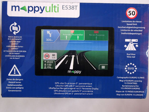 mappy ulti E538T GPS Auto Navigation, Verpackung