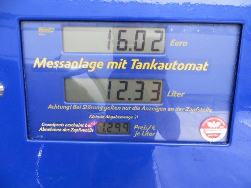 MEGADRIVE Autovermietung GmbH, Österreich, Jet Tankstelle in Salzburg Dieselpreis im Mai 2014