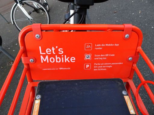 Mobike Fahrradverleihsystem, Mobike Fahrrad Gepäckträger und Bedienungsanleitung