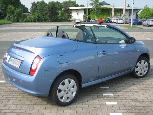 Nissan Micra CC Coupe Cabrio, Ansicht von hinten