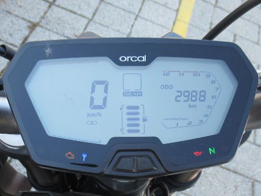 Orcal SK01, LCD Instrumente Geschwindigkeitsmesser, Ganganzeige, Tankinhalt, Drehzahlmesser, Gesamtkilometer und Tageskilometeranzeige