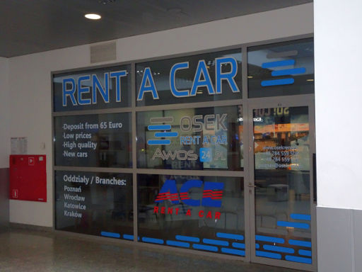 OSEK Rent a Car, AWOS24, Polen, Büro am Flughafen Poznan