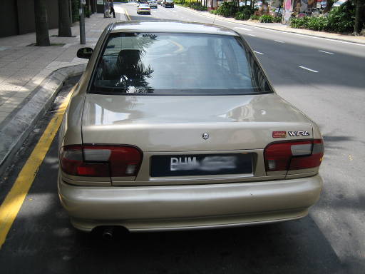 Proton 415 GLi Wira 1.5 l 66 kw Modell C97, Kofferraum geschlossen