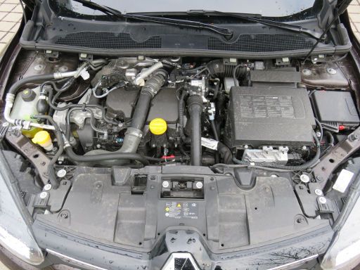 Renault Mégane Grandtour Energy dCi 110 Start & Stop, 1.5 Liter Diesel Motorraum