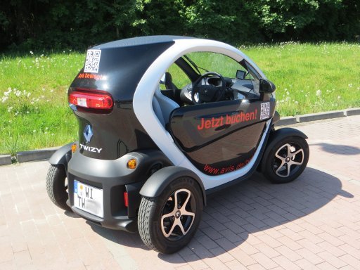 Renault Twizy im Mai 2013, Ansicht von hinten / Seite