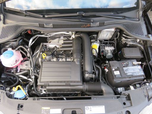 SEAT Ibiza, Typ 6J, 1.2 Liter Benziner, 1.2 Liter Benziner Motorraum