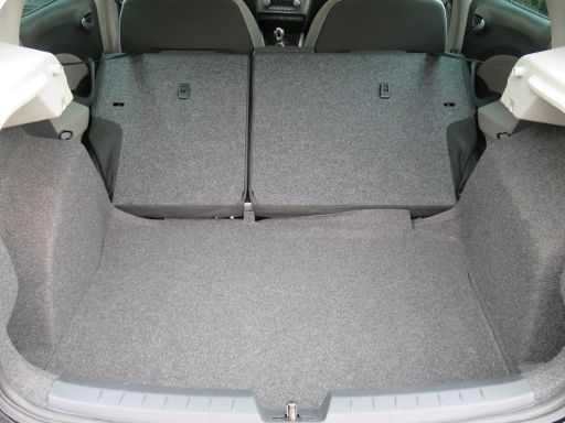 SEAT Ibiza, Typ 6J, 1.2 Liter Benziner, Kofferraum mit geteilt umklappbaren Rückenlehnen