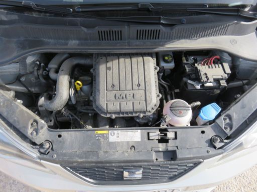 SEAT Mii, Typ AA, 1.0 Liter Benziner, 1.0 Liter Benziner Motorraum