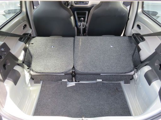 SEAT Mii 1.0 Liter Benziner, Kofferraum mit geteilt umklappbaren Rückenlehnen