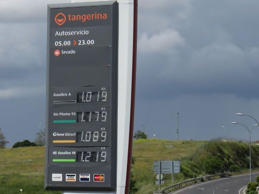 Tankstelle Galp in Colmenar Viejo im Mai 2016