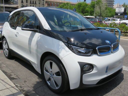 BMW i3 Vorführwagen auf der VEM Elektrofahrzeug Messe in Madrid 2016