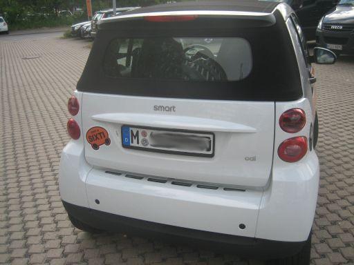 smart fortwo 451 cabrio cdi, Ansicht von hinten