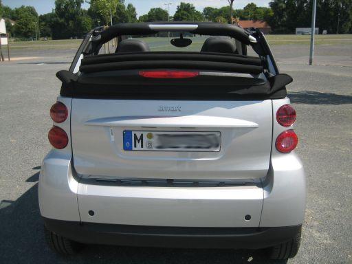 smart fortwo 451 cabrio cdi, August 2008, Verdeck geöffnet, Ansicht von hinten