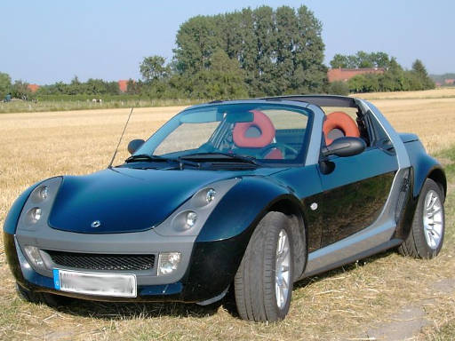 Smart Roadster, Ansicht von vorne und der Seite