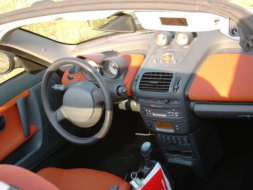 Smart Roadster, Innenraum